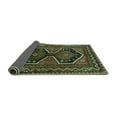 thumbnail image 2 of Ahgly Company Indoor Rectangle Persian Turquoise Blue Traditional Area Rugs, 2' x 5', 2 of 4