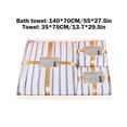 thumbnail image 3 of Accesorios de baño Juego de toallas de lino suave de 3 piezas: 1 toalla de baño, 1 toalla de manos y 1 toallita. Toallas para baño. Juego de toallas para adultos. Muy absorbentes., 3 of 6