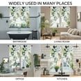 thumbnail image 3 of Green Leaves Swag Curtains for Kitchen/Bedroom/Living Room, Summer Botanical Farmhouse Watercolor Leaf Scalloped Curtains 63 Inch Long, Window Swag Topper Curtains Valances 2 Panels Set 36"x63", 3 of 8