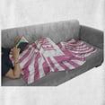 thumbnail image 6 of Jennifer Soft Flannel Fleece Throw Blanket, Most Popular Names for Newborn American Girls in Retro Design, Cozy Plush for Indoor and Outdoor Use, 50" x 60", Pale Pink and White, by Ambesonne, 6 of 6