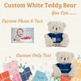 thumbnail image 2 of Teddy Bear Personalized Plush Toys, Customized Gifts Stuffed Bear with Text+Photo as Gift on Birthday Christmas (10 IN-Text+Photo), 2 of 6