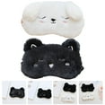 thumbnail image 2 of MasteelfCA 2Pcs Cartoon Animal Sleep Mask Adorable Eye Mask for Sleeping Plush Eye Shade Cover, 2 of 6