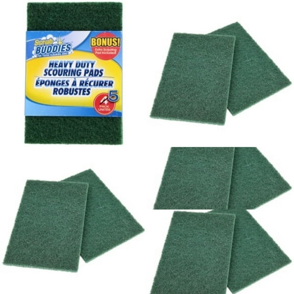 Heavy Duty Scouring Pads Dish Washing Sponge Dish Scrub Pots Bowl Cleaning Pads 8 Ct total