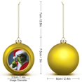 4PCS Goldenstyle Cartoon Grinch Anime Christmas Ball 2.4 Inches Made