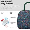 thumbnail image 3 of Flower Lunch Bag for Women Men Reusable Insulated Lunch Bags, Leakproof Cooler Food Lunch Tote Bag, Large Capacity Lunch Box for Work School Travel Picnic, 3 of 7