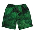 thumbnail image 5 of Goofa Green Leave Fern Printed Mens Swim Trunks Summer Quick Dry Short Beach Swimwear Bathing Suits-X-Large, 5 of 9