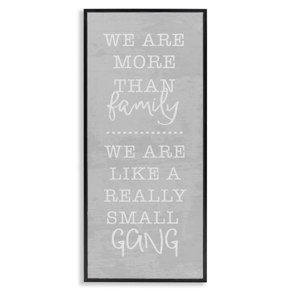 Stupell Industries Really Small Gang Family Black Framed Giclee Art, design by Lux Me Designs