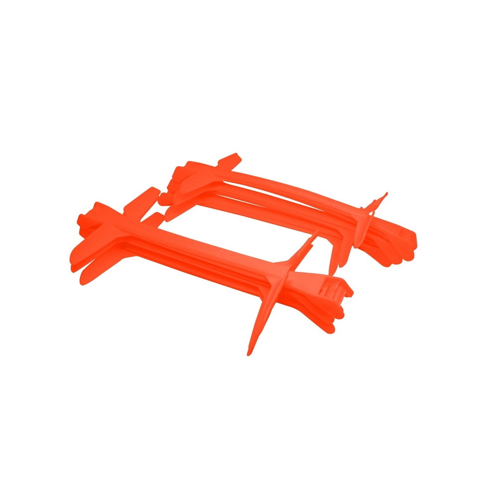 Adjustable Height 6 in, 9 in, 12 in Speed Training Plyometric Hurdles (Set of 6, Orange)