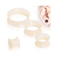 thumbnail image 1 of Pair Of Ultra Thin Silicone Earskin Flesh Tone Plugs,Gauge (Thickness):7/8" (22Mm), 1 of 1