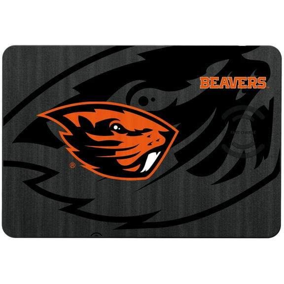Keyscaper Oregon State Beavers 15W Fast Wireless Charger and Mouse Pad