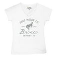 thumbnail image 5 of Ford Motor Co Bronco Detroit MI Women's V-Neck T-shirt Vintage Truck Since 1966 4x4 Off Road Adventure Classic Car Fan Tee, 5 of 7