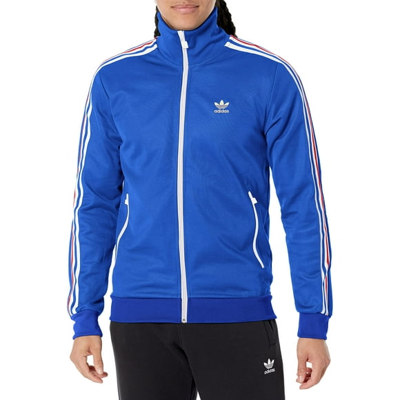 adidas Originals Men's Beckenbauer Track Top, Team Royal Blue/Team Royal Blue/White/Team Power R, X-Small