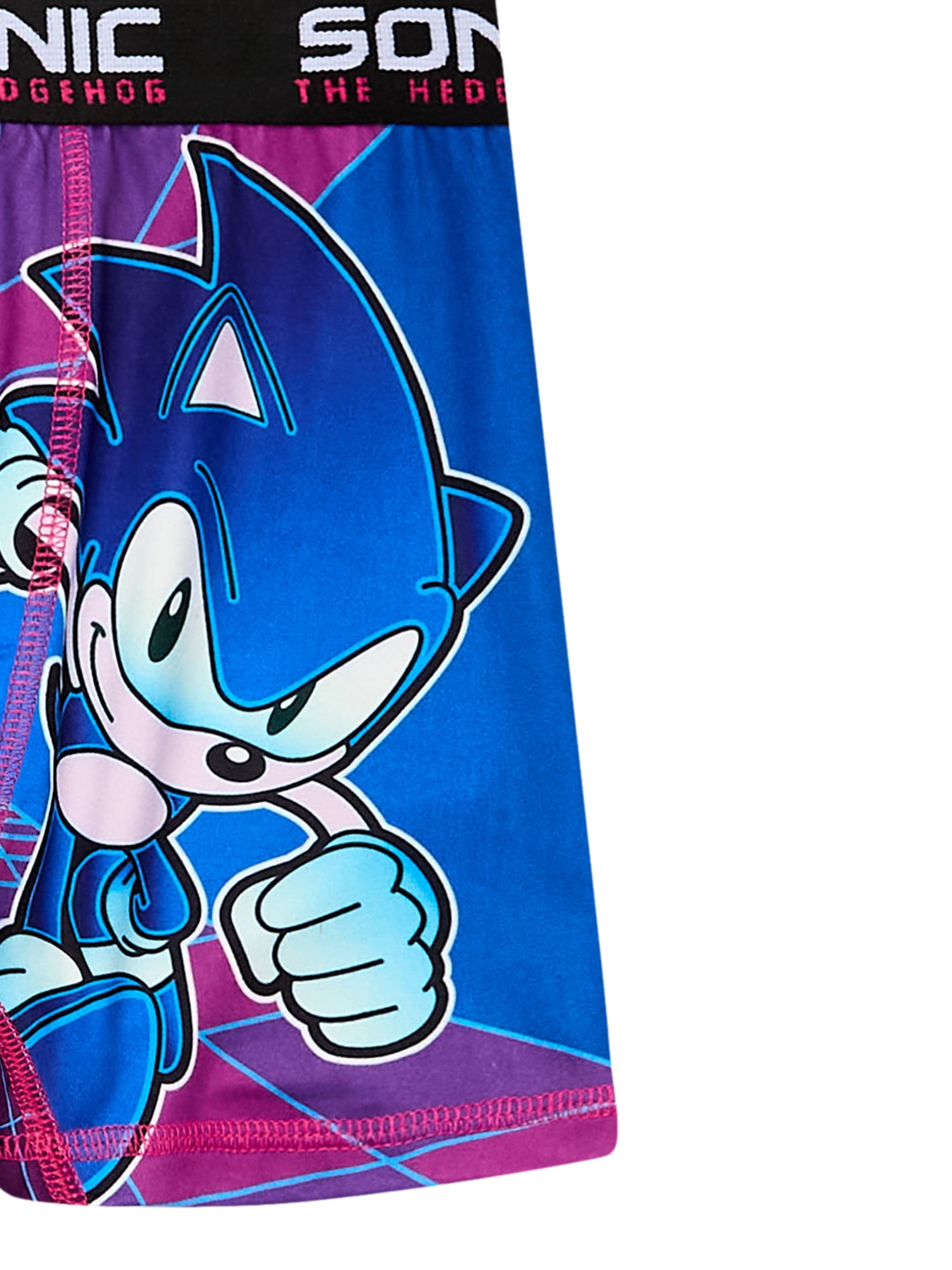 SEGA Sonic the Hedgehog Boy's Boxer Brief Underwear, 4-Pack, Sizes XS-XL