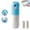 Blue-20ml, variant on Thermal Paper Correction Fluid with Unboxing Knife, Privacy Redacting Marker for Shipping Labels & Receipts (Yellow-20ml)