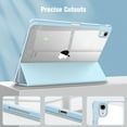 thumbnail image 5 of Fintie Hybrid Slim Case for iPad (A16) 11th Generation 11 Inch (2025), iPad 10th Generation 10.9 Inch (2022), with Clear Transparent Back, Blue, 5 of 11