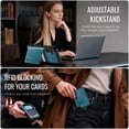 thumbnail image 5 of CaseMe Leather For Samsung Galaxy A16 4G/5G Case【RFID Blocking】 2 In 1 Detachable Leather Wallet Magnetic Flip Cover Multi-Card Slots Case,Blue,For Galaxy A16 4G/5G, 5 of 9