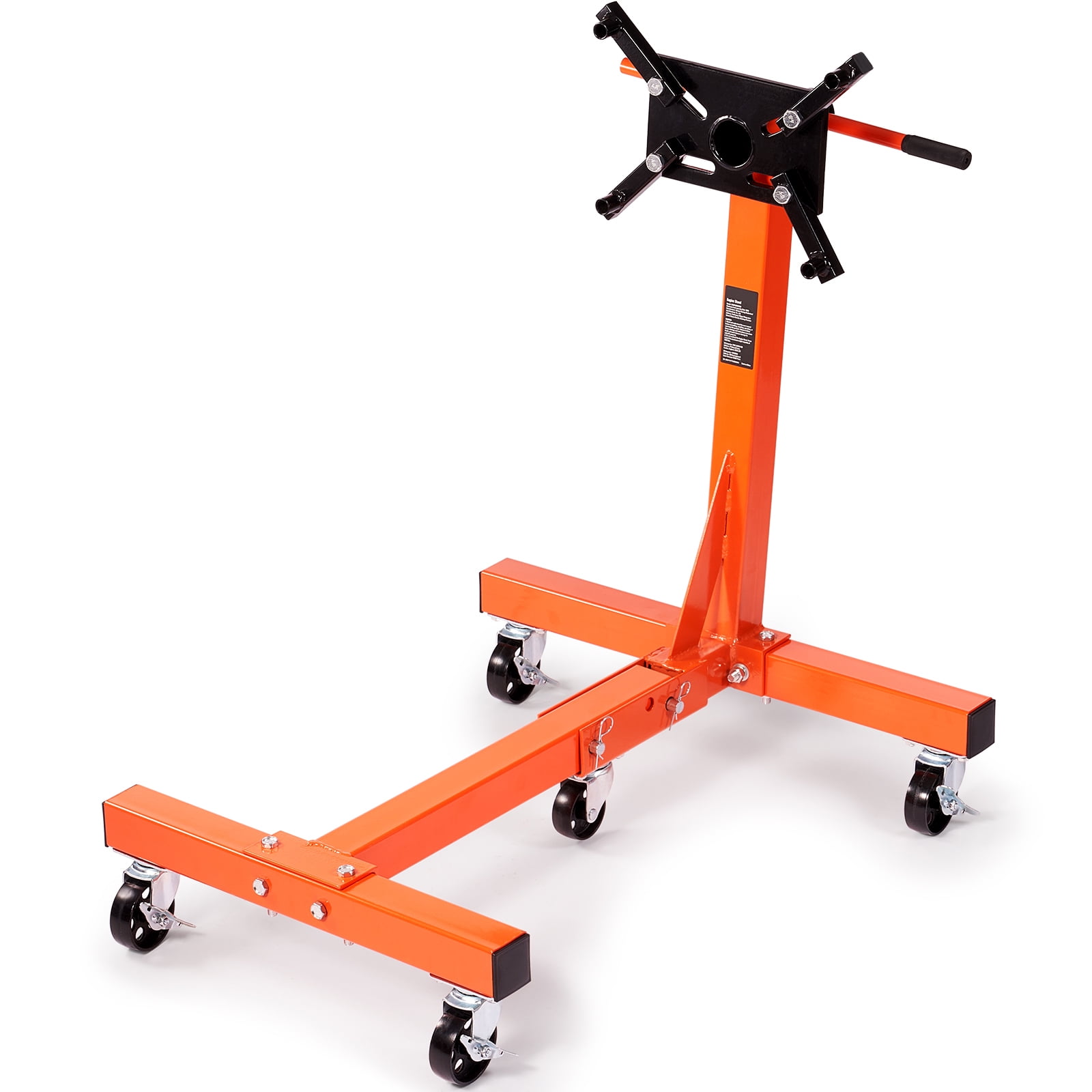 KFFKFF 1500lbs Engine Stand Folding Motor Hoist Dolly w/ Adjustable Mounting Head