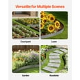 thumbnail image 6 of VEVOR Steel Landscape Edging, 5 Packs 39 x 3 in Rust-Resistant Metal Landscape Edging, Bendable Garden Edging Border,Heavy Duty Lawn Edging, Easy-to-Install,Flower Bed Yard Pathway Divider Dark Gray, 6 of 9