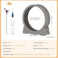 thumbnail image 3 of YODOLLA 45” Cat Treadmill Large XL Quiet Cat Exercise Running Wheel for Indoor Cats, Grey, 3 of 8