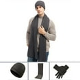 thumbnail image 5 of DcGZvy Men and Women Knitted Thick Hat Gloves Scarf Set Warmth Woolen Hat Scarf Gloves Three-piece Suit, 5 of 8