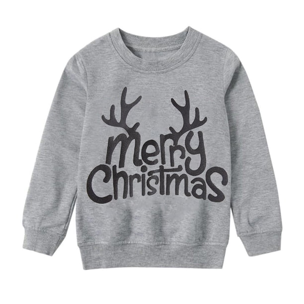 Niños Niñas Navidad Moda Linda Impresión Tops Familia Padre-hijo Desgaste Niño Fridja nalpqowj26790