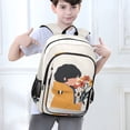 thumbnail image 6 of FORMRS Unisex School Backpack 17" Student Travel Bag with Laptop Compartment, Cartoon Flowers, 6 of 7