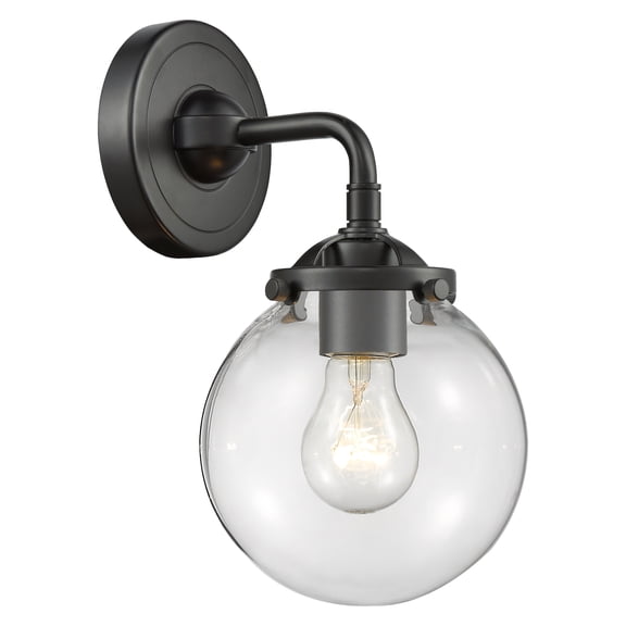 Innovations 1-LT Vintage LED Beacon 6" Sconce - Brushed Satin Nickel - 284-1W-OB-G202-6-LED