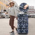 thumbnail image 3 of 30in Expandable Foldable Suitcase 3Layer Foldable Rolling Luggage Large Wheeled Travel Bag for Home Storage Moving All Trip,EX30 Blue Lilies, 3 of 10