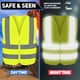 thumbnail image 3 of Chaleco de Seguridad NEIKO de Alta Visibilidad ANSI Clase 2 Amarillo Neón Talla S, 3 of 5