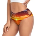 thumbnail image 2 of Fotbe Sunset Golden Sunflower Field Calzones Estampados para Mujer – Ropa Interior de Algodón, Cómoda, Suave y Elástica-X-Small, 2 of 6