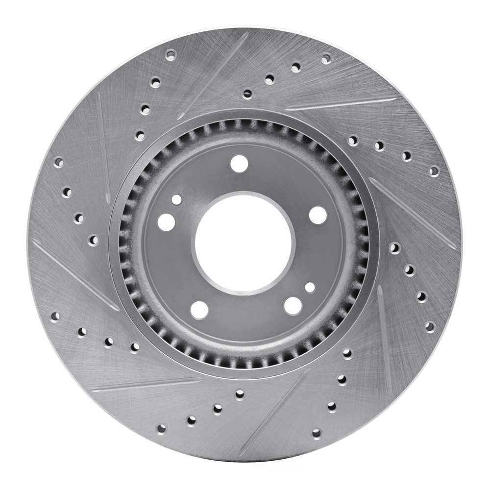 Dynamic Friction Company 631-03020R DFC Brake Rotor - Drilled And Slotted - Silver