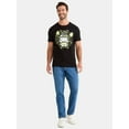 thumbnail image 2 of Hello Kitty Men's and Big Mens Glow in the Dark Halloween Graphic Tee, Sizes XS-3XL, 2 of 5