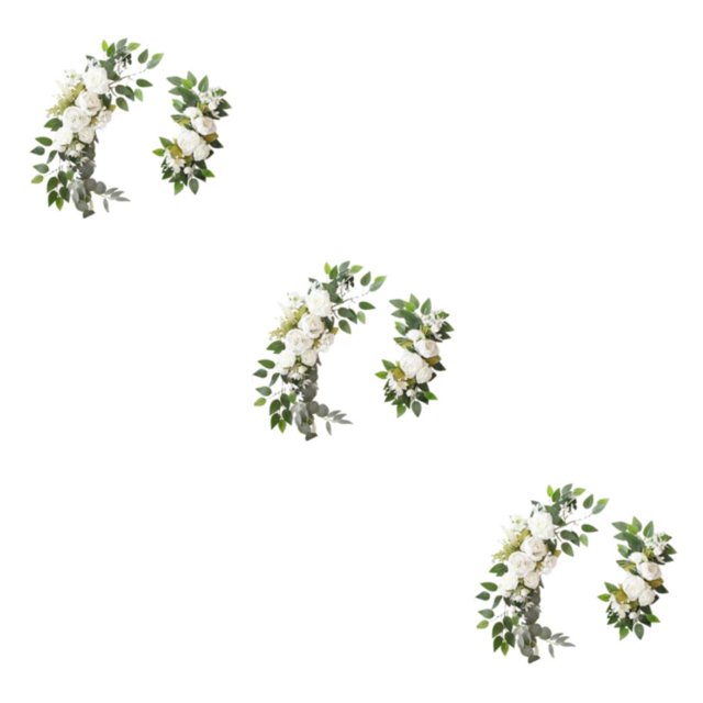 Wosthever 2x Wedding Arch Flowers Welcome Sign Leaves Ceremony Decor Type1