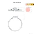 thumbnail image 5 of ANGARA Natural 0.4 Ct. Diamond Solitaire Ring in Sterling Silver for Women (Ring Size: 8), 5 of 10
