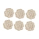 thumbnail image 2 of 6 posavasos de algodón de ganchillo redondos hechos a mano de algodón de ganchillo mantel individual de mesa Blanco, 2 of 9