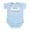 Sky Blue, variant on CafePress - 50% Tunisian Infant Bodysuit - Baby Light Bodysuit, Size Newborn - 24 Months