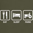 thumbnail image 3 of CafePress - Eat Sleep Farm Dark T Shirt - Men's Classic Graphic Cotton T-Shirt, 3 of 4