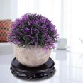 thumbnail image 3 of Round base lacquered, round wooden platform, for stone sculptures Podium (10cm), 3 of 5