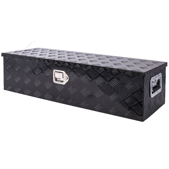 39inch Aluminum Tool Box, Heavy Duty Truck Bed Tool Box, Outdoor Trailer Pickup Storage Tool Box,RV Storage Organizer, Underbody Box W/Lock Keys, 39x13x10inch