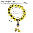 thumbnail image 2 of Handmade Yellow Glass Bracelet Beads Stretchy Bracelet for Women，Yellow: It means attracting wealth., 2 of 5
