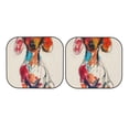 thumbnail image 4 of Picia Colorful Dachshund Art 2 Piece Car Windshield Sun Shade Foldable | Foldable Sun Shield for Front Window Blocks UV Rays and Keeps Your Vehicle Cool-Large, 4 of 7