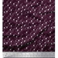 thumbnail image 1 of Soimoi Rayon Fabric Leaves & Lotus Shirting Print Fabric by The Yard 56 Inch Wide, 1 of 1