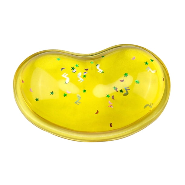 Reposamuñecas de gel de silicona en forma de corazón translúcido almohadilla ergonómica eficazmente la fatiga de la muñeca