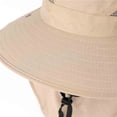 thumbnail image 6 of Fewfanhot Men's & Women's Wide Brim Sun Hat with Removable Face Cover & Neck Flap, Mesh Ventilation Adjustable Chin Strap UPF Protection for Fishing, Camping, 6 of 8