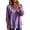 Purple #007, variant on Cotton Boho Tops for Women Dressy 2026 Fall Fringe Gauze Shirts Three Quarter Sleeve Top Vacation Linen Blouses,L
