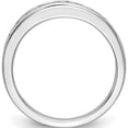 thumbnail image 2 of 14K White Gold Diamond Wedding Band (Size 7) Made In India rm2671b-056-waa, 2 of 5