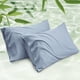 thumbnail image 1 of Juego de 2 fundas de almohada Bedsure, tamaño king, rayón y bambú, 1 of 6