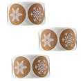 thumbnail image 4 of 3 Rouleaux d'Autocollants de Noël Flocon de Neige Thème de Noël (Couleur Assortie), 4 of 8