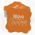 thumbnail image 2 of Inkdotpot Étiquettes de Bouteille Joyeux Noël en Argent Véritable Forme de Support Lot de 100, 2 of 6