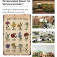 thumbnail image 3 of Vintage Birth Month Flower Garden Tin Sign 8x12, Gardening Gifts for Mom Grandma, Home Garden Greenhouse Yard Cottage Outdoor Living Room Bedroom Decor, 3 of 7